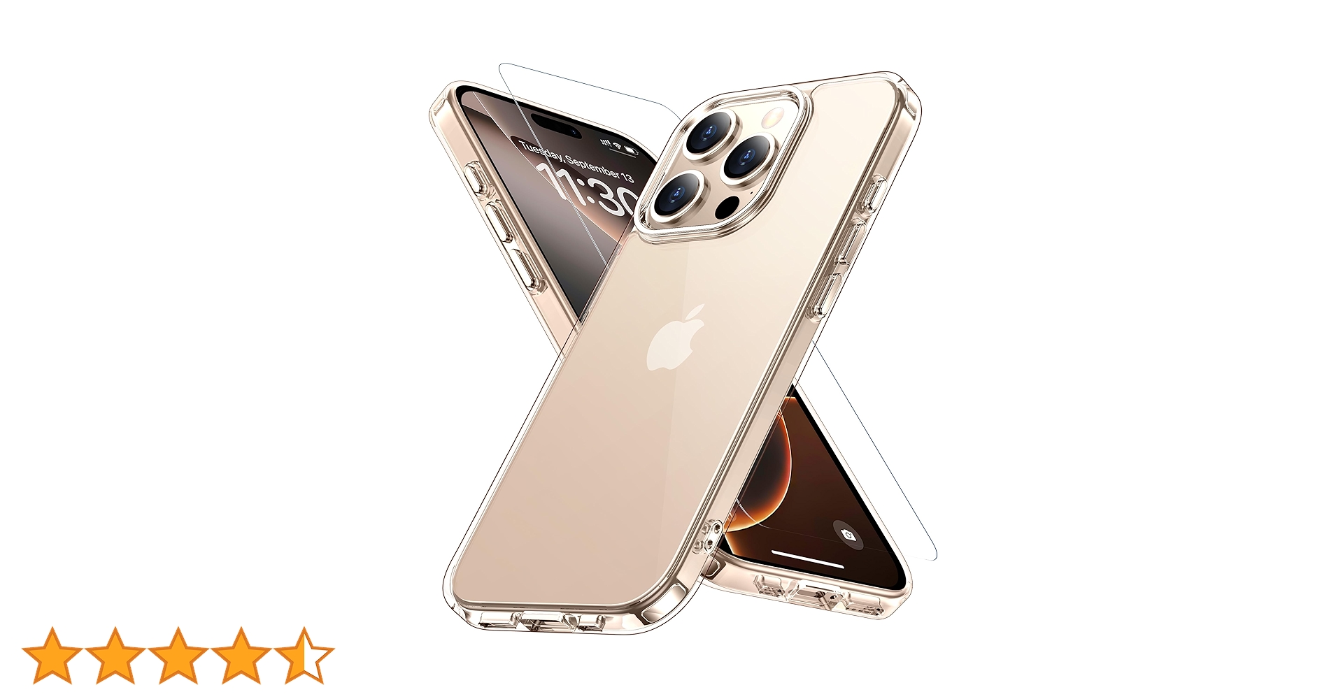 iPhone 16 128GB + ケース、ガラス等 iPhone 16 耐傷・ガラスハイブリッドケース 「UTILO Hybrid